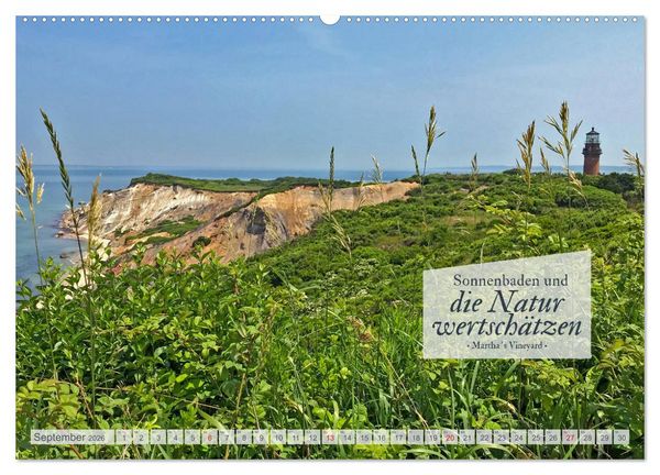 Produktbild: Neuengland USA Kalender 2026 (Wandkalender 2026 DIN A2 quer), CALVENDO Monatskalender