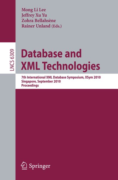 Produktbild: Database and XML Technologies