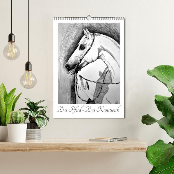 Produktbild: Das Pferd - Das Kunstwerk (Wandkalender 2026 DIN A3 hoch), CALVENDO Monatskalender