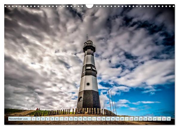 Produktbild: Leuchtt&uuml;rme - maritime Wegweiser (Wandkalender 2026 DIN A3 quer), CALVENDO Monatskalender