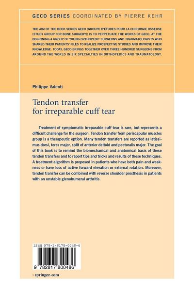 Produktbild: Tendon transfer for irreparable cuff tear