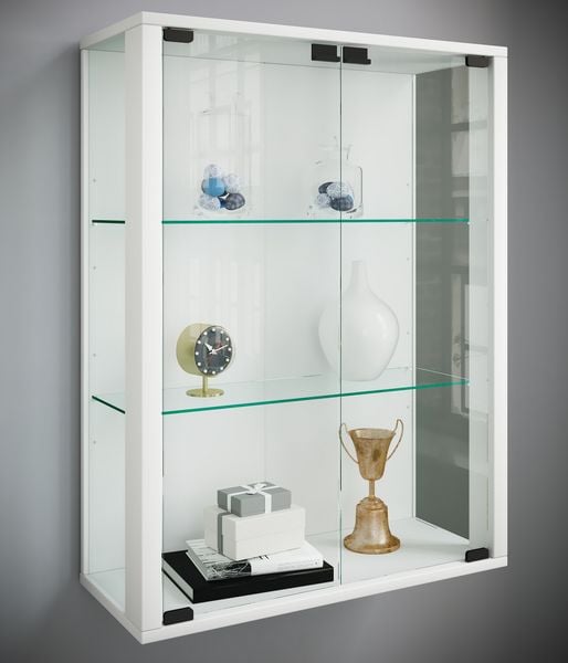 Produktbild: Wandvitrine H&auml;ngevitrine Glasvitrine Glas Udina M