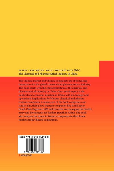 Produktbild: The Chemical and Pharmaceutical Industry in China