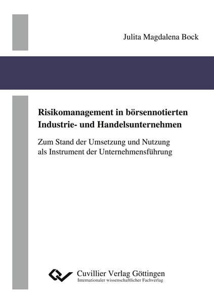 Produktbild: Risikomanagement in b&ouml;rsennotierten Industrie- und Handelsunternehmen