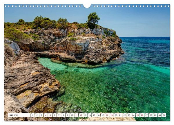 Produktbild: Mallorca - Sch&ouml;ne Impressionen der Insel (Wandkalender 2026 DIN A3 quer), CALVENDO Monatskalender