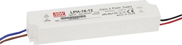 Mean Well LPH-18-36 LED-Treiber Konstantspannung 18 W 0 - 0.5 A 36 V/DC nicht dimmbar, Überlastschutz 1 St.
