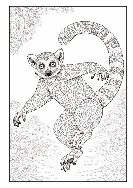 Produktbild: Mandala Tiere Malbuch f&uuml;r Erwachsene mit 50 sch&ouml;nen Ausmalmotiven