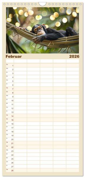 Produktbild: Familienplaner 2026 - Einfach mal abh&auml;ngen mit 5 Spalten (Wandkalender, 21 x 45 cm) CALVENDO