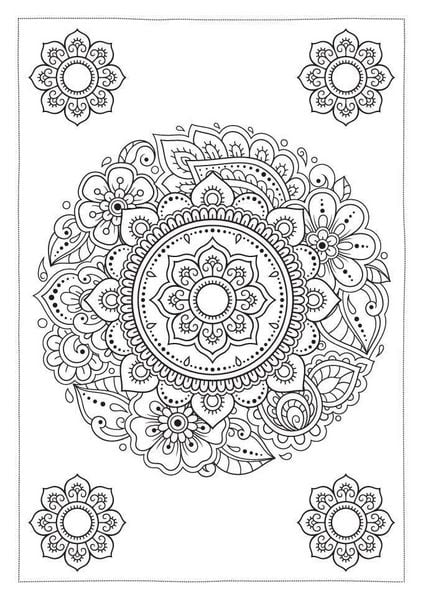 Produktbild: Ausmal-Postkarten Kunstvolle Mandalas | 20 Karten
