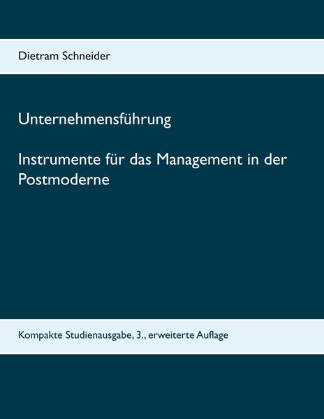 Produktbild: Unternehmensf&uuml;hrung Instrumente f&uuml;r das Management in der Postmoderne