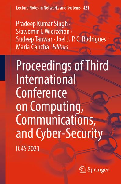 Produktbild: Proceedings of Third International Conference on Computing, Communications, and Cyber-Security
