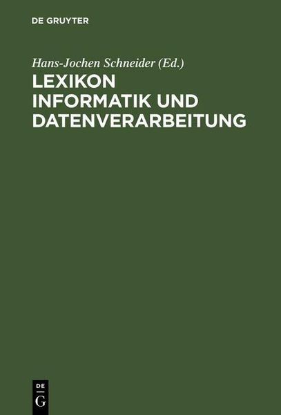 Produktbild: Lexikon Informatik und Datenverarbeitung