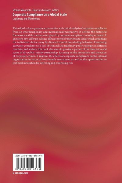 Produktbild: Corporate Compliance on a Global Scale