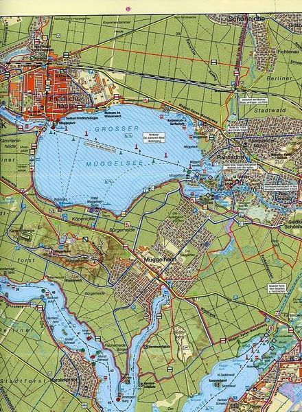 Produktbild: Rad-, Wander- und Gew&auml;sserkarte Dahme-Spree: K&ouml;penick, Erkner, K&ouml;nigs Wusterhausen 1:35.000
