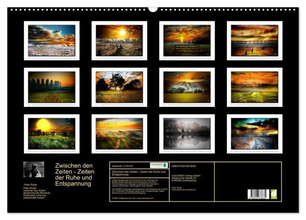 Produktbild: Zwischen den Zeiten - Zeiten der Ruhe und Entspannung (Wandkalender 2026 DIN A2 quer), CALVENDO Monatskalender