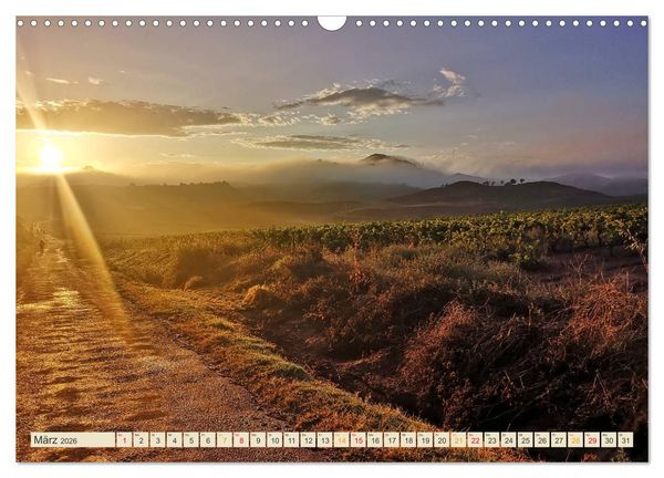 Produktbild: Buen Camino - pilgern auf dem Jakobsweg - Camino Franc&eacute;s (Wandkalender 2026 DIN A3 quer), CALVENDO Monatskalender
