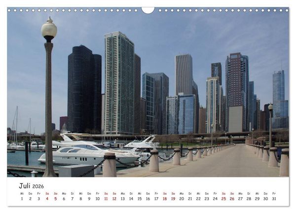 Produktbild: beeindruckendes Chicago (Wandkalender 2026 DIN A3 quer), CALVENDO Monatskalender