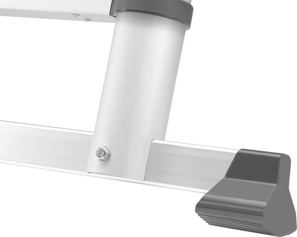 Produktbild: Hailo T80 FLEXLINE 7113-111 Aluminium Teleskopleiter Arbeitsh&ouml;he (max.): 3.95 m Silber, Schwarz, Rot DIN EN 131 10.7 kg