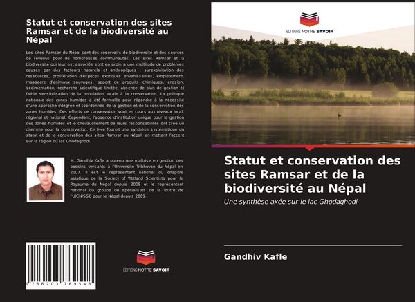 Produktbild: Statut et conservation des sites Ramsar et de la biodiversit&eacute; au N&eacute;pal