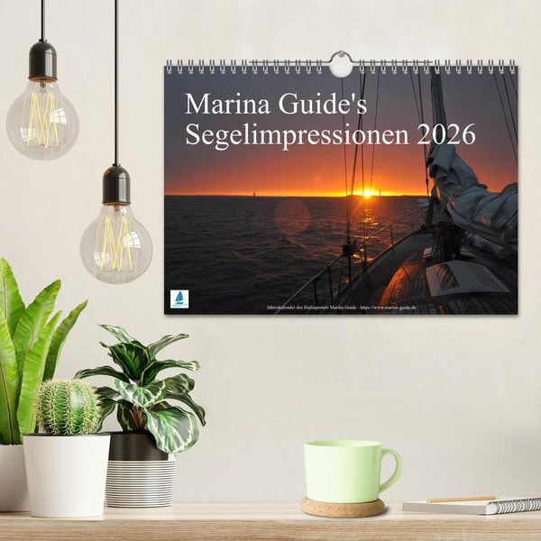 Produktbild: Marina Guide's Segelimpressionen 2026 (Wandkalender 2026 DIN A4 quer), CALVENDO Monatskalender