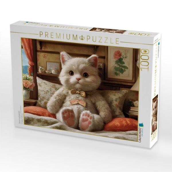 Produktbild: CALVENDO Puzzle Flausch macht gl&uuml;cklich. | 1000 Teile Lege-Gr&ouml;&szlig;e 64x48cm Foto-Puzzle f&uuml;r gl&uuml;ckliche Stunden