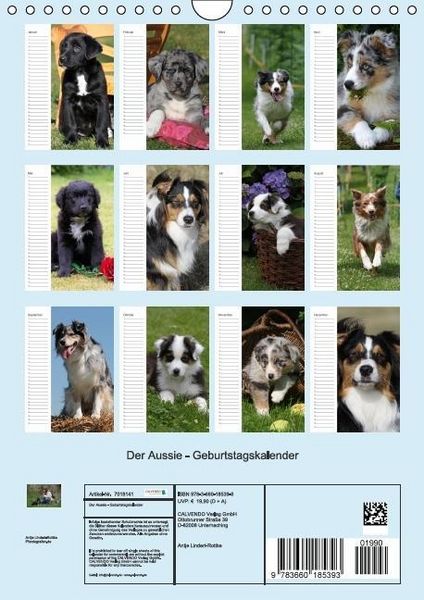 Produktbild: Der Aussie - Geburtstagskalender (Wandkalender immerw&auml;hrend DIN A4 hoch)