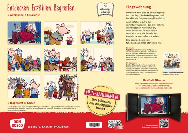 Produktbild: Viel Spa&szlig; in der Kita, Ferkel! Kamishibai Bildkartenset