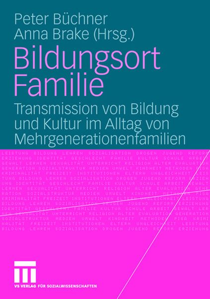 Produktbild: Bildungsort Familie