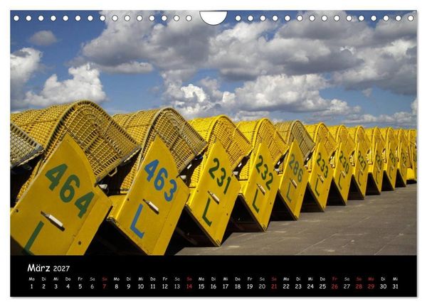Produktbild: An der Nordseek&uuml;ste... (Wandkalender 2027 DIN A4 quer), CALVENDO Monatskalender