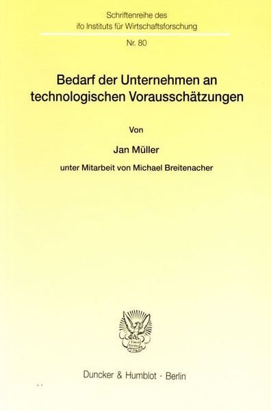 Produktbild: Bedarf der Unternehmen an technologischen Voraussch&auml;tzungen.