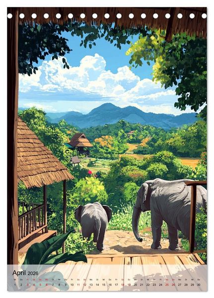 Produktbild: Thailand Fantasie (Tischkalender 2026 DIN A5 hoch), CALVENDO Monatskalender