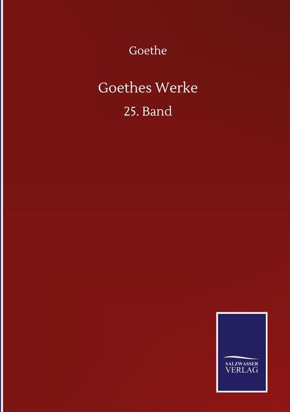 Produktbild: Goethes Werke