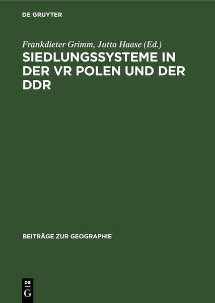 Produktbild: Siedlungssysteme in der VR Polen und der DDR