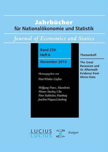 Produktbild: The Great Recession and its Aftermath: Evidence from Micro-Data