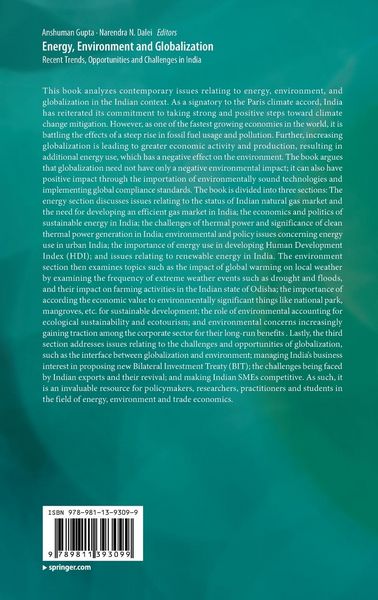 Produktbild: Energy, Environment and Globalization