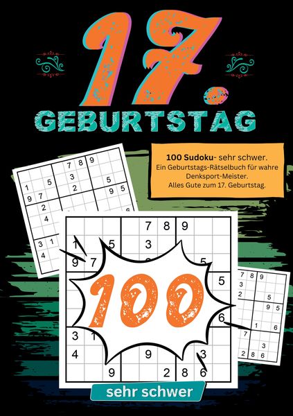 Produktbild: 17. Geburtstag- Sudoku Geschenkbuch