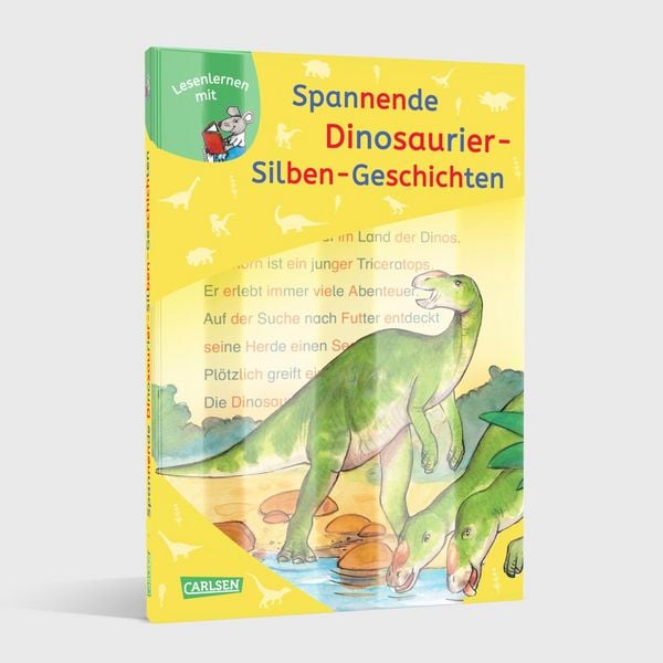 Produktbild: LESEMAUS zum Lesenlernen Sammelb&auml;nde: Spannende Dinosaurier-Silben-Geschichten