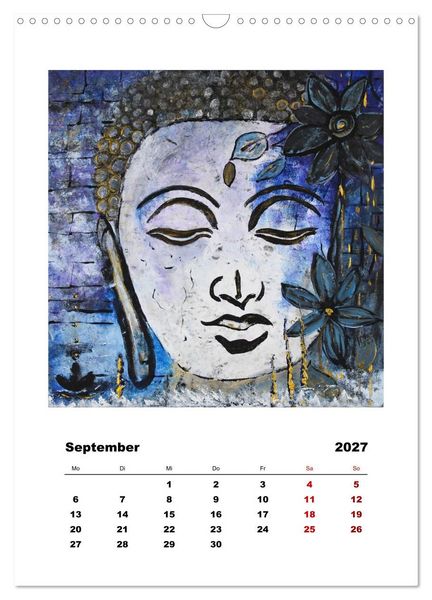 Produktbild: Buddha Relax (Wandkalender 2027 DIN A3 hoch), CALVENDO Monatskalender