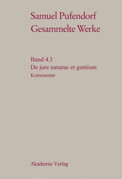 Produktbild: De jure naturae et gentium