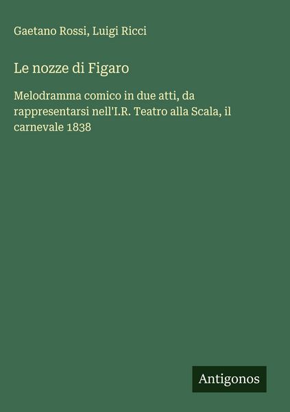 Produktbild: Le nozze di Figaro