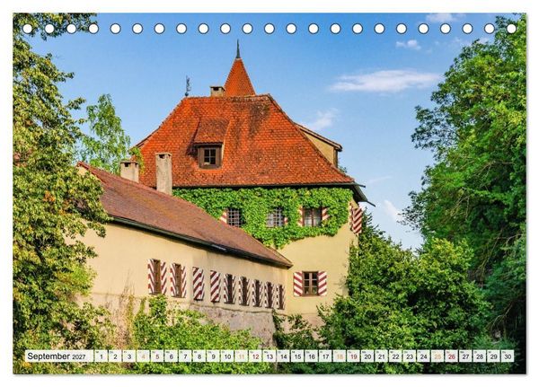 Produktbild: Dinkelsb&uuml;hl - Zw&ouml;lf Momente in der Altstadt (Tischkalender 2027 DIN A5 quer), CALVENDO Monatskalender