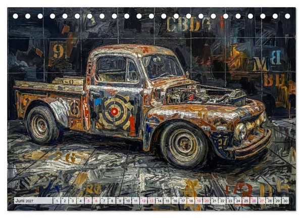 Produktbild: Patina und PS (Tischkalender 2027 DIN A5 quer), CALVENDO Monatskalender