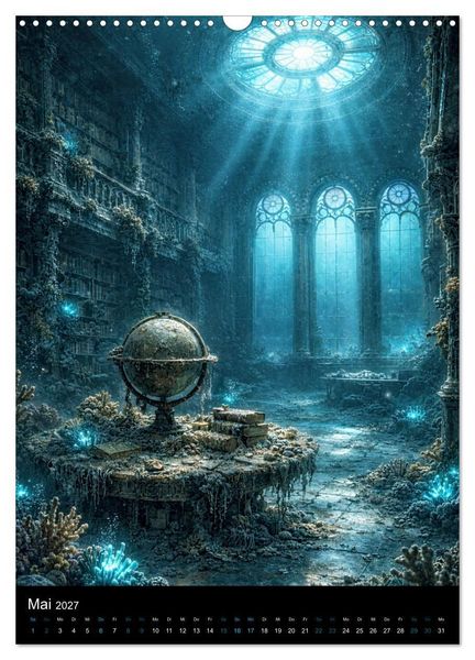 Produktbild: Aetherion &ndash; Die versunkene Stadt (Wandkalender 2027 DIN A3 hoch), CALVENDO Monatskalender