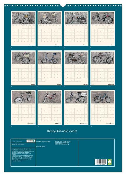 Produktbild: Beweg dich nach vorne! (Wandkalender 2026 DIN A2 hoch), CALVENDO Monatskalender