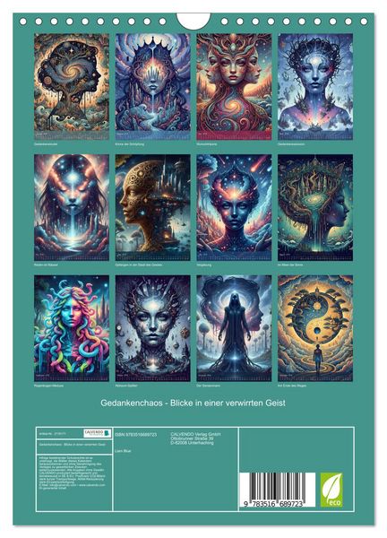 Produktbild: Gedankenchaos - Blicke in einer verwirrten Geist (Wandkalender 2026 DIN A4 hoch), CALVENDO Monatskalender