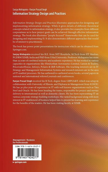 Produktbild: Information Strategy Design and Practices