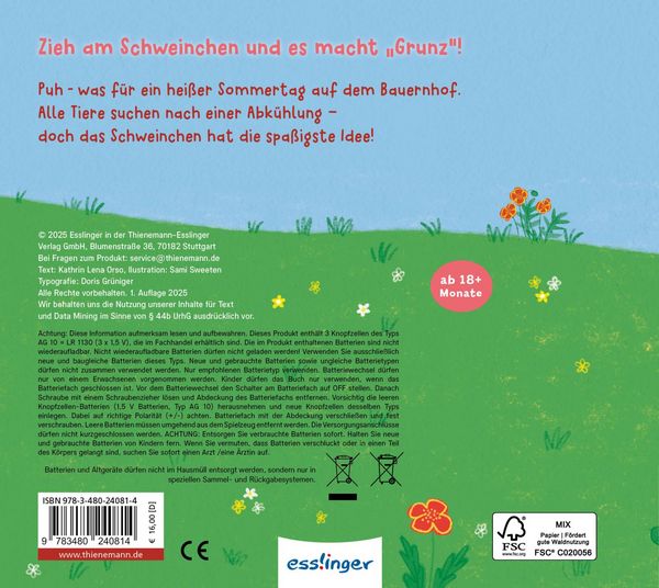 Produktbild: Zieh mal, h&ouml;r mal: Grunz und platsch - ab in den Matsch!