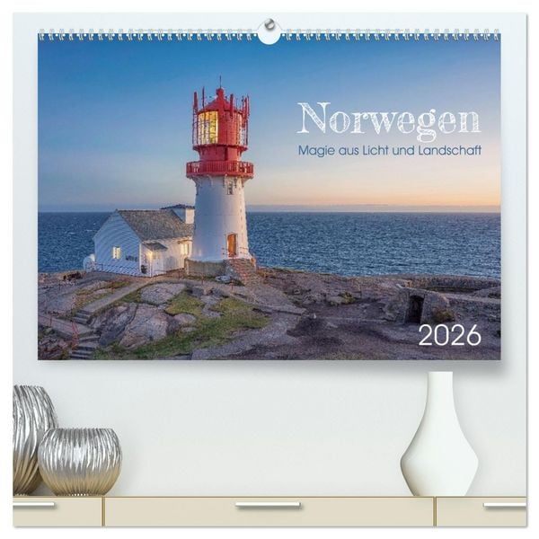Norwegen - Magie aus Licht und Landschaft (hochwertiger Premium Wandkalender 2026 DIN A2 quer), Kunstdruck in Hochglanz