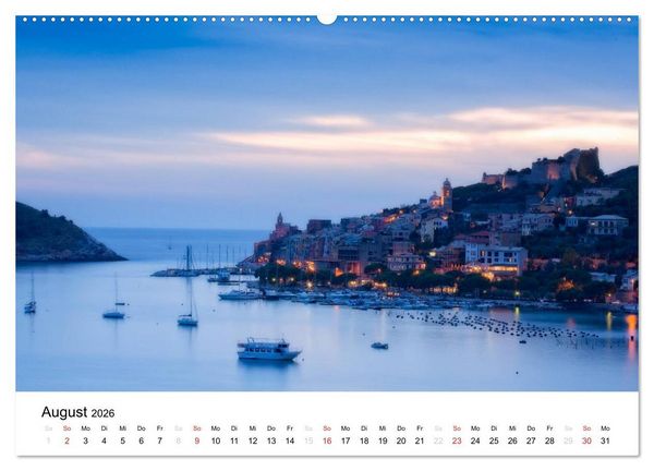 Produktbild: Blick auf die Ligurische K&uuml;ste (hochwertiger Premium Wandkalender 2026 DIN A2 quer), Kunstdruck in Hochglanz