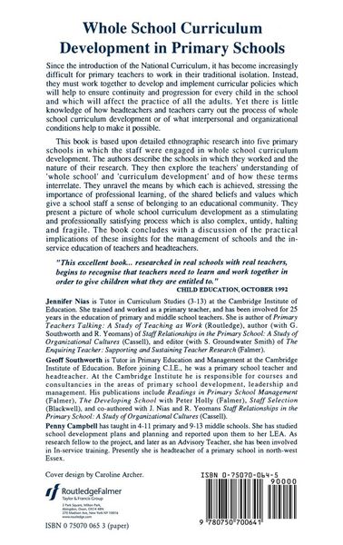 Produktbild: Whole School Curriculum Development In The Primary School